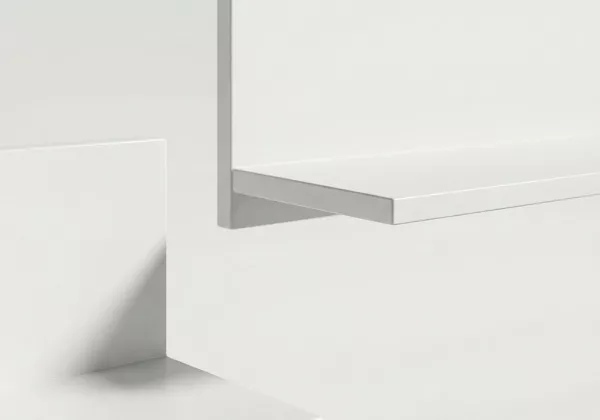 Cama nido com 2 gavetas + 2 estantes de parede MORFEO