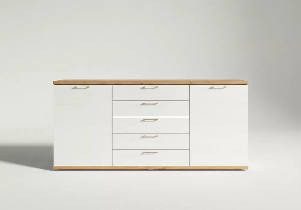 Aparador 2 puertas y 5 cajones PUGLIA-frente