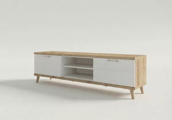 Mesa TV con patas PUGLIA-lado