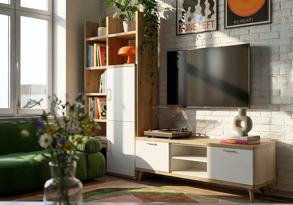 Mesa TV con patas PUGLIA-frente