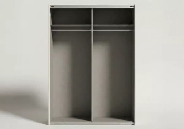 Armario 2 puertas correderas SEREN principal abierto sin puertas