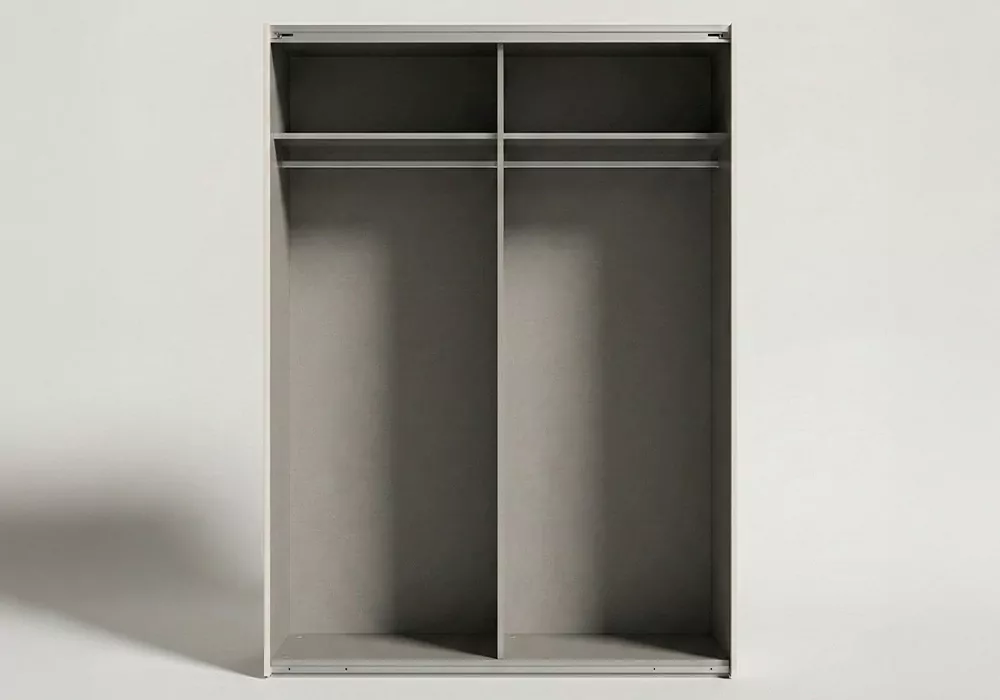 Armario 2 puertas correderas SEREN principal abierto sin puertas