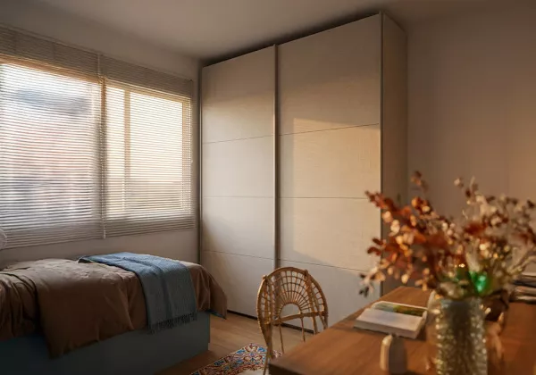 Armario 2 puertas correderas SEREN decorada 1