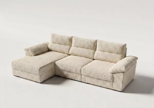 Sofá chaise longue asientos deslizantes NIVA crudo 8 Sofá chaise longue asientos deslizantes NIVA crudo 8