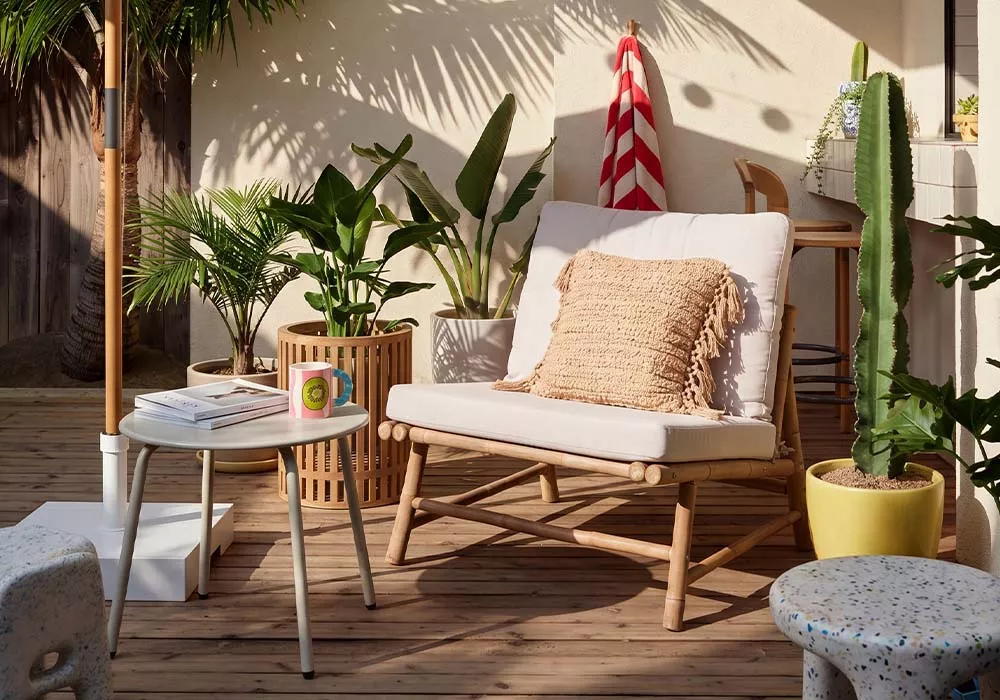 Silla de madera de bambú BAHIA ambiente
