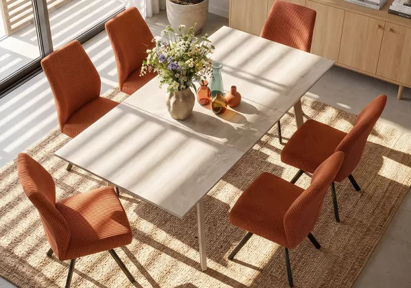 Mesa comedor extensible AXIS-ambiente alzado