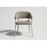 Silla comedor respaldo curvo EMI- taupe frente Silla comedor respaldo curvo EMI- taupe frente