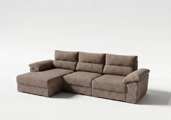 Sofá chaise longue asientos deslizantes NIVA