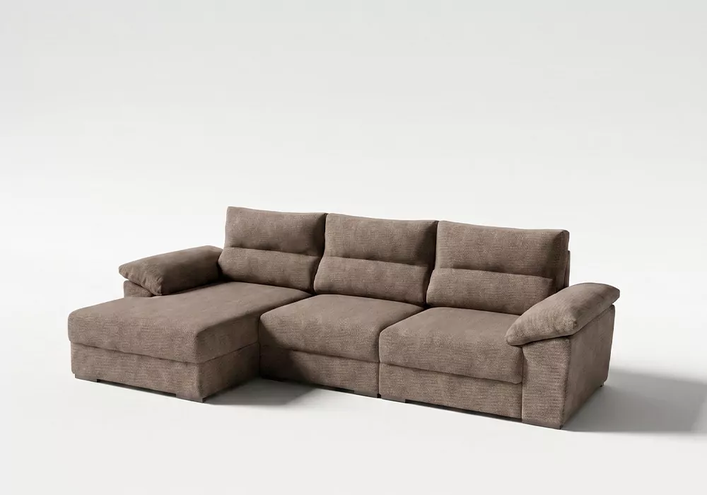 Sofá chaise longue asientos deslizantes NIVA