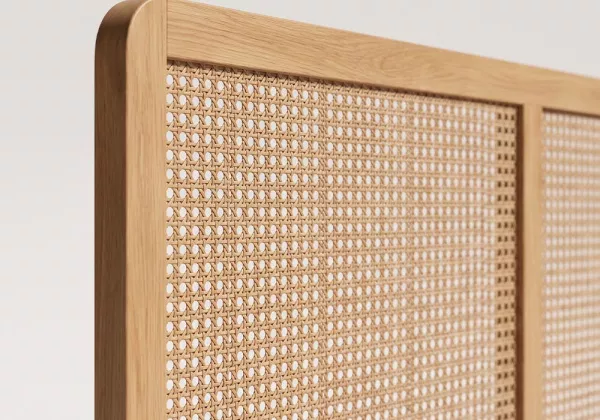 Cabeça de cama 135 ou 150 faia e rattan CALABRIA