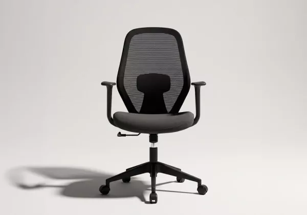 Silla oficina giratoria LIX antracita frontal