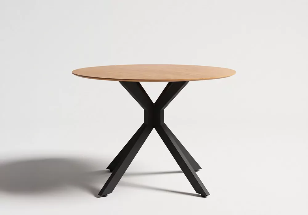 Mesa comedor redonda ala abatible MOKKA