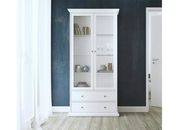 Vidro duas portas e duas gavetas Viena Vidro duas portas e duas gavetas Viena