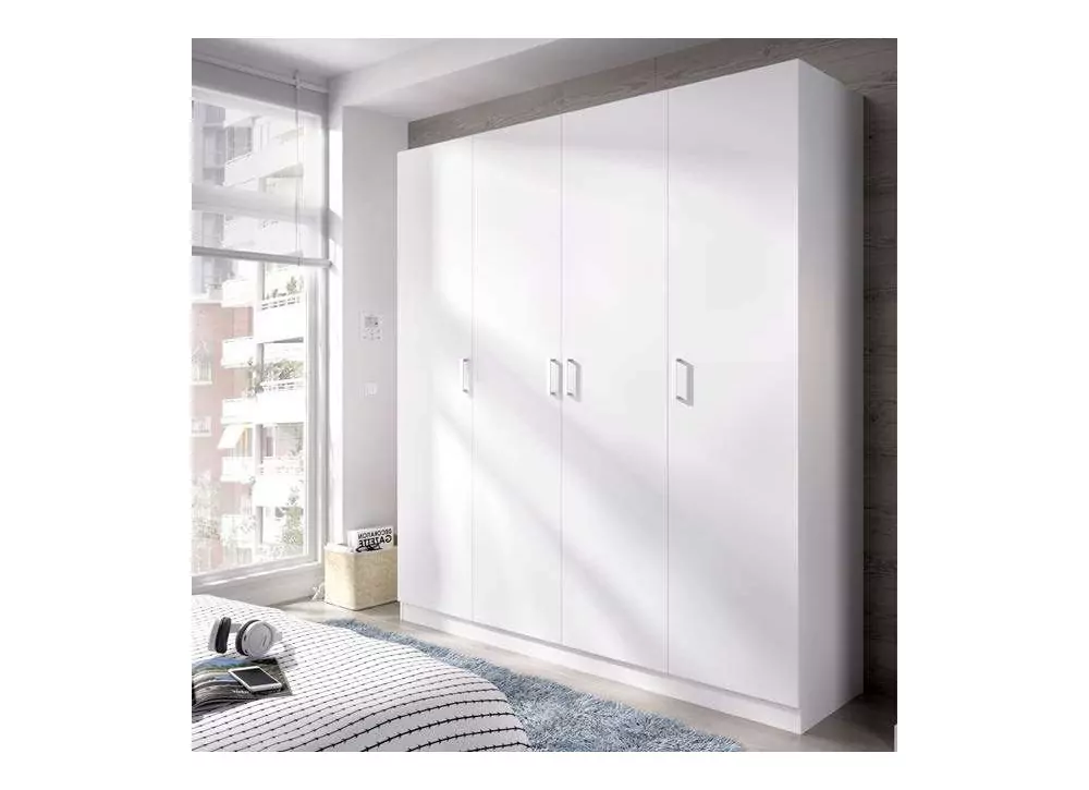 ARMARIO 4 PUERTS BLANCO MAXIKOAN