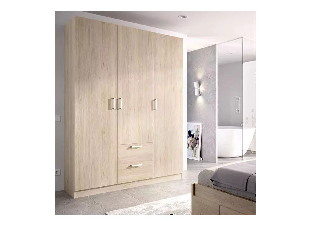 ARMARIO 3PTAS+2 CAJ NATURAL MAXIKOAN ARMARIO 3PTAS+2 CAJ NATURAL MAXIKOAN