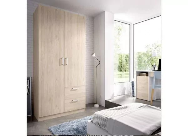 ARMARIO 2PTAS+2 CAJ NATURAL MAXIKOAN ARMARIO 2PTAS+2 CAJ NATURAL MAXIKOAN
