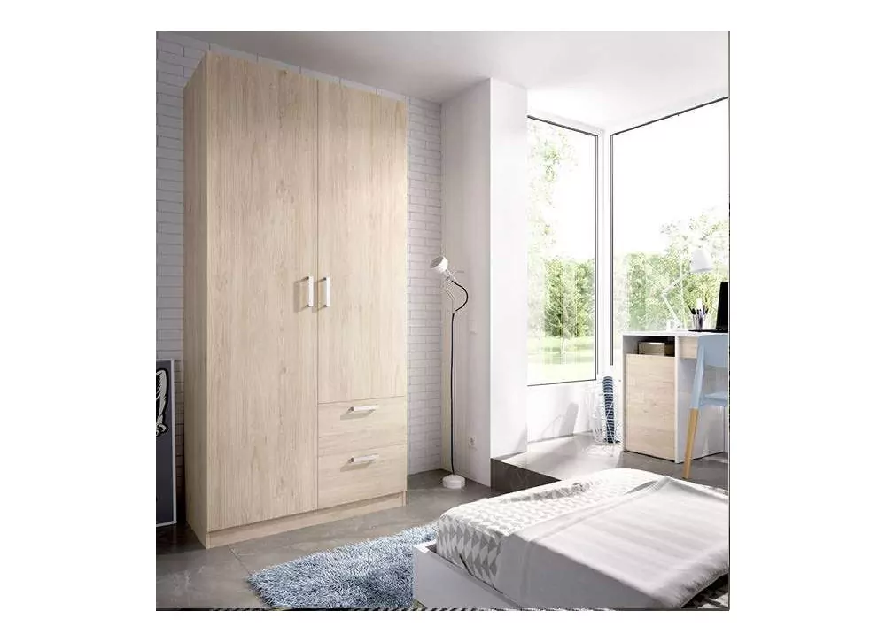 ARMARIO 2PTAS+2 CAJ NATURAL MAXIKOAN ARMARIO 2PTAS+2 CAJ NATURAL MAXIKOAN