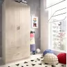 ARMARIO 2 PTAS+2CAJ NATURAL KOAN