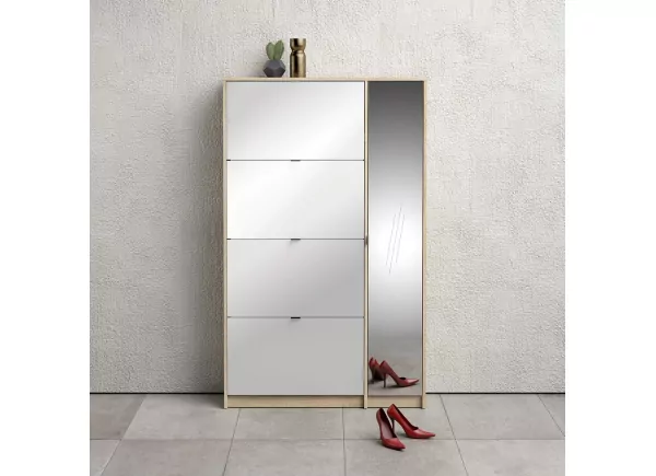 ZAPATERO 4 PUERTAS+VERTICAL ESPEJO MACK ZAPATERO 4 PUERTAS+VERTICAL ESPEJO MACK