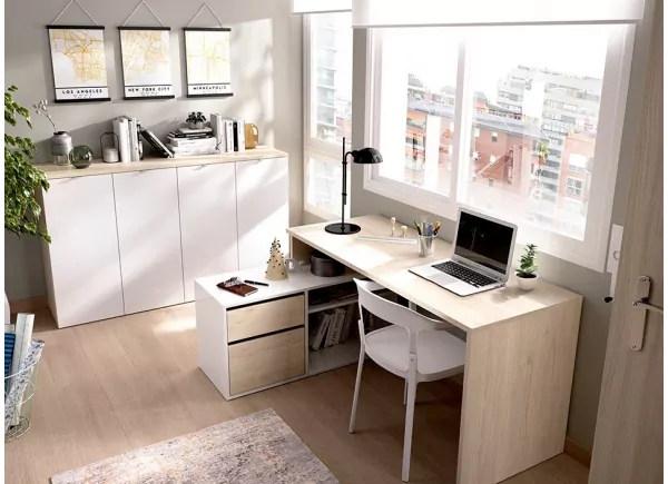 Mesa de estudio en ángulo STUART