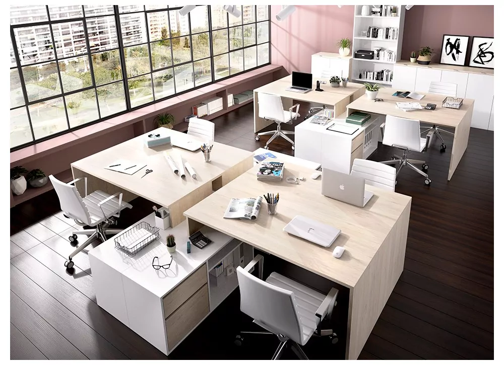 Mesa de estudio en ángulo STUART