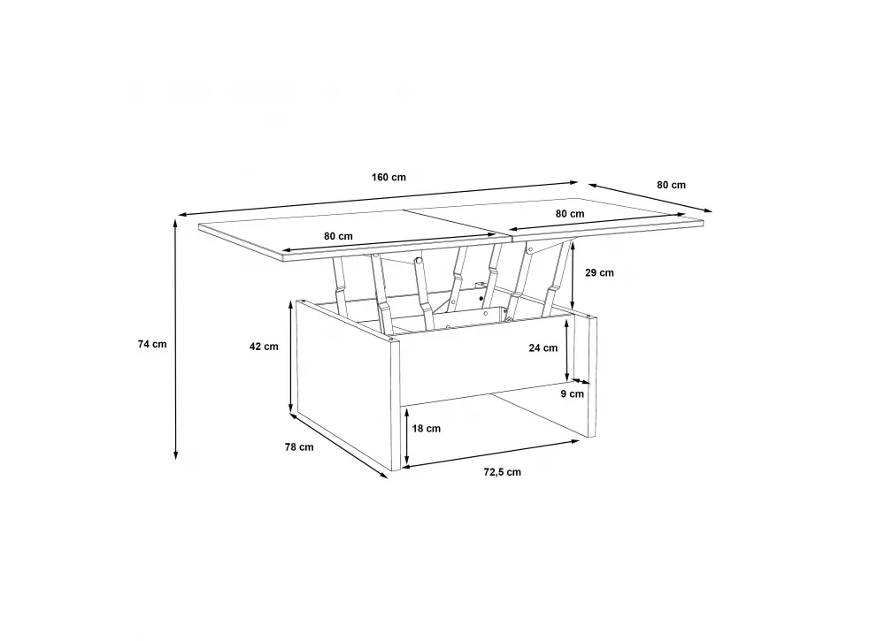 MESA CENTRO CONVERTIBLE COMEDOR REVERSE MESA CENTRO CONVERTIBLE COMEDOR REVERSE