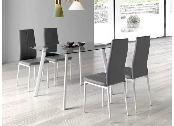 MESA COMEDOR CRISTAL ARIEL MESA COMEDOR CRISTAL ARIEL