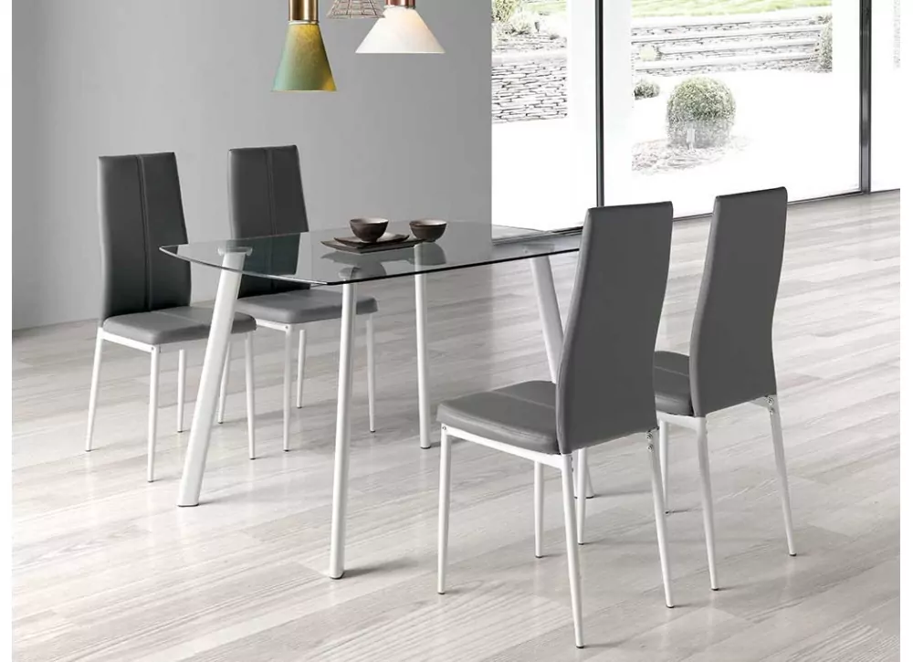 MESA COMEDOR CRISTAL ARIEL MESA COMEDOR CRISTAL ARIEL